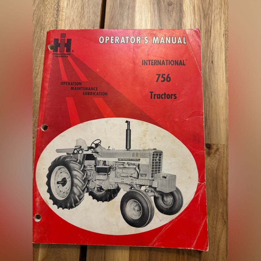 Original International 756 Operator’s Manual
